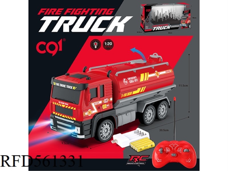 1:20 four-way light fire tanker