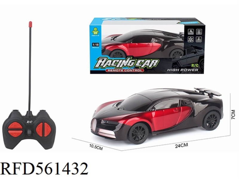 1:18 FOUR-WAY REMOTE CONTROL CAR BUGADI