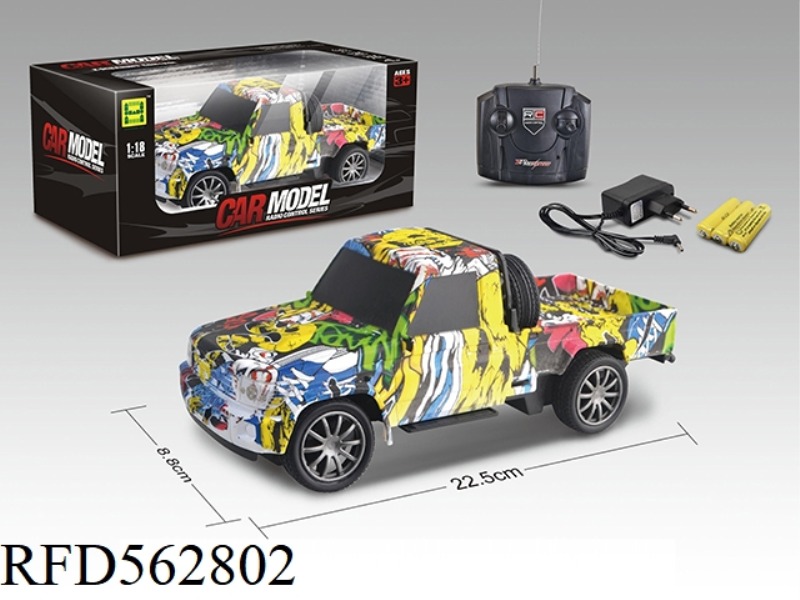 WATERMARK PICKUP 1:18 FOUR-WAY LIGHT REMOTE CONTROL CAR