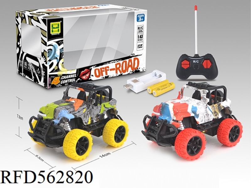 MINI WATERMARK FOUR-WAY LIGHT WRANGLER REMOTE CONTROL CAR