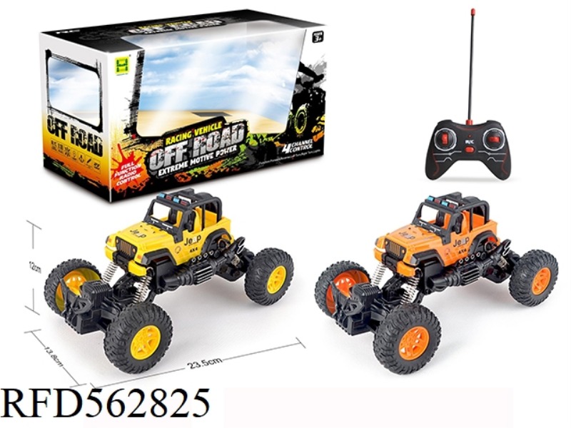 WRANGLER BIGFOOT FOUR-WAY LIGHT REMOTE CONTROL CAR