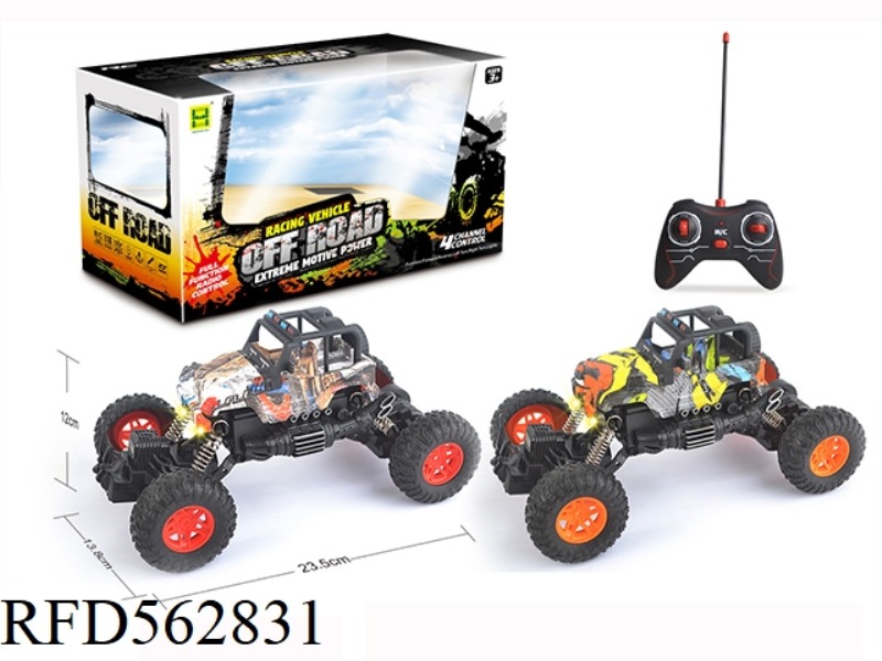 WATERMARK WRANGLER BIGFOOT FOUR-WAY LIGHT REMOTE CONTROL CAR