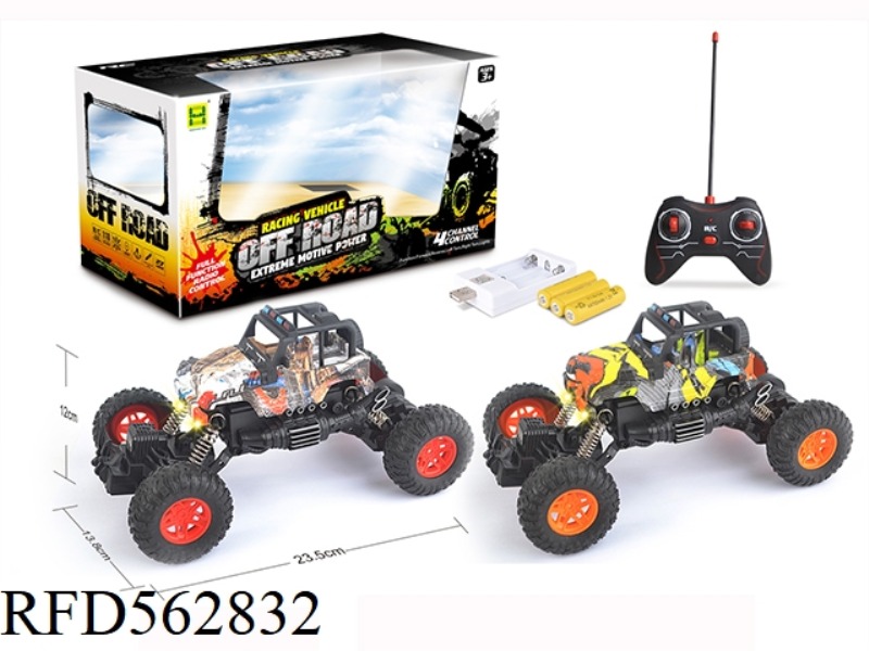 WATERMARK WRANGLER BIGFOOT FOUR-WAY LIGHT REMOTE CONTROL CAR