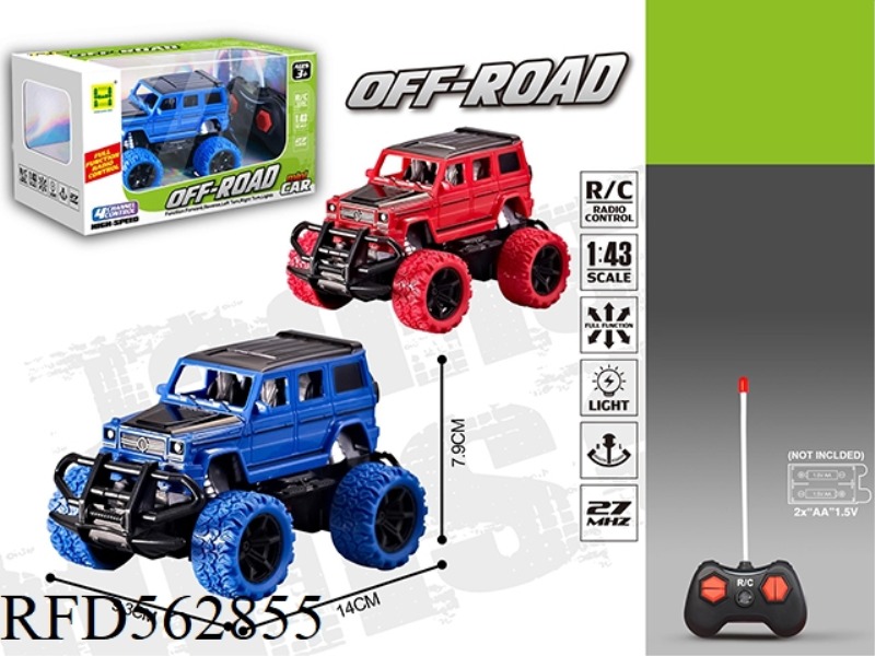 1:43 FOUR LIGHT BIG G SIMULATION REMOTE CONTROL CAR
