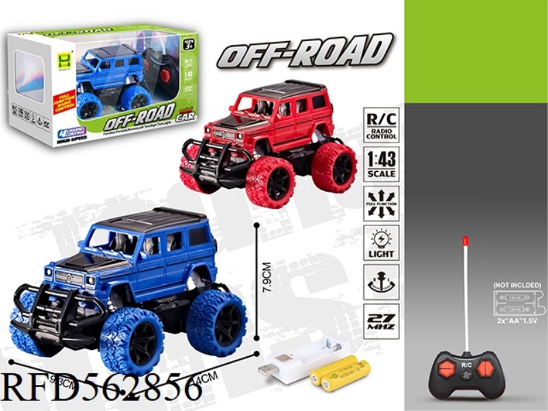 1:43 FOUR LIGHT BIG G SIMULATION REMOTE CONTROL CAR