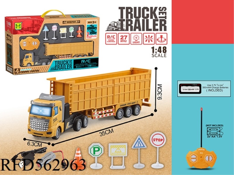 EUROPEAN 1:48 FOUR-WAY LIGHT DUMP PROJECT TRAILER