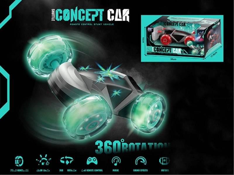 2.4G REMOTE LUMINOUS WHEEL CONCEPT CAR (4 LUMINOUS WHEELS)