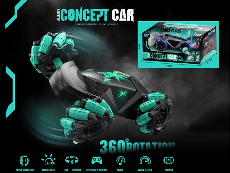 2.4G REMOTE CONTROL OLIVE WHEEL DRIFT VERSION CONCEPT CAR