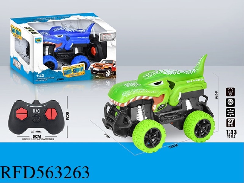 1:43 T-REX ANTI-REAL FOUR-WAY LIGHT REMOTE CONTROL CAR