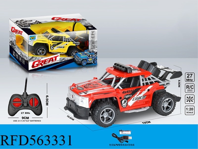 1:20 LARGE G SMALL TENSION ANTI-REAL PAD PRINTING FOUR-WAY REMOTE CONTROL CAR