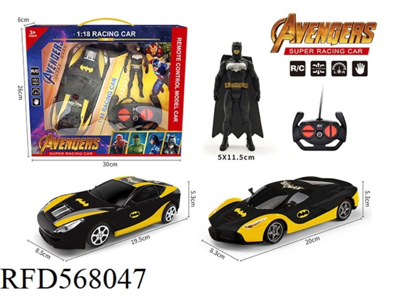 1:18 REMOTE CONTROL CAR WITH BATMAN