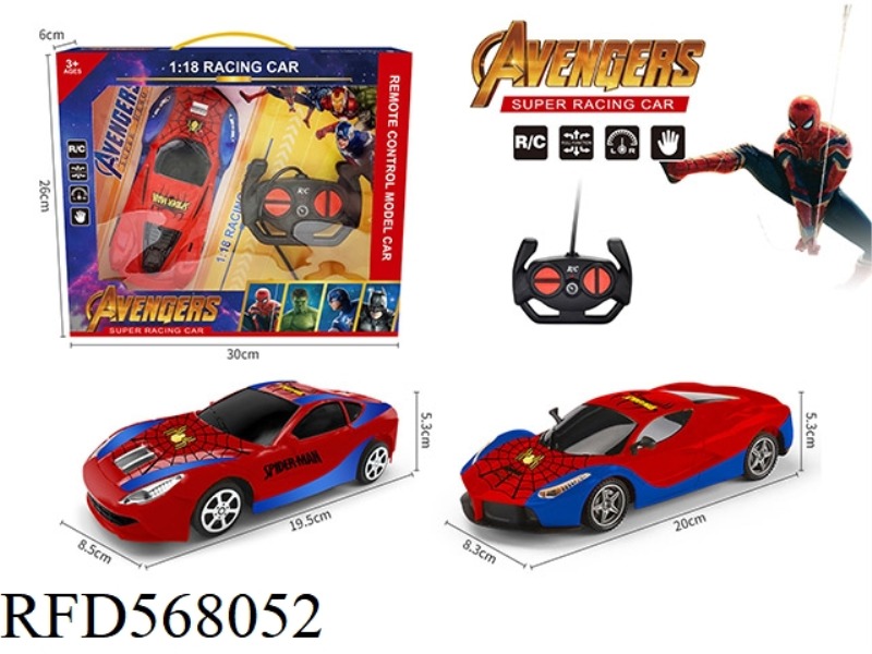 1:18 SPIDER-MAN REMOTE CONTROL CAR