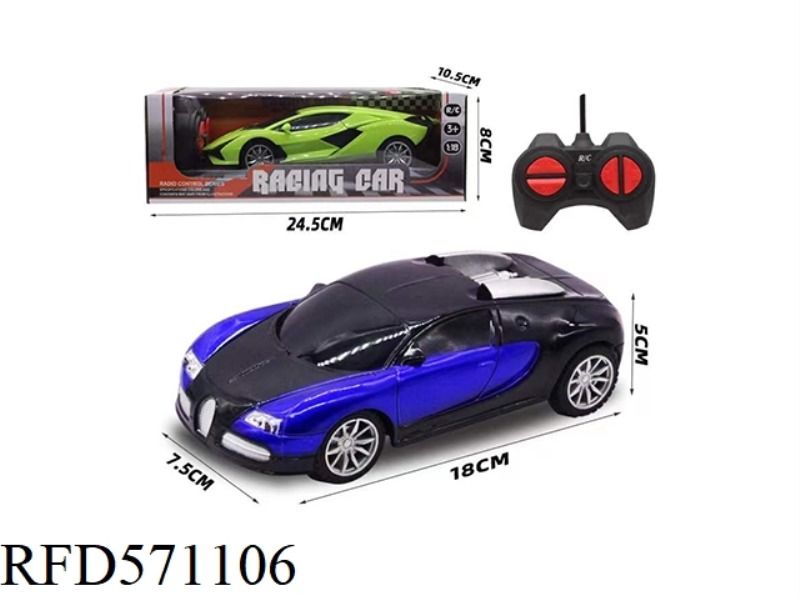 1:22 SIMULATION REMOTE CONTROL CAR WITH LIGHTS (NO POWER)