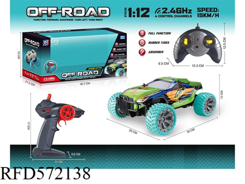 1:12  2.4G FOUR-WAY REMOTE CONTROL HIGH-SPEED CAR