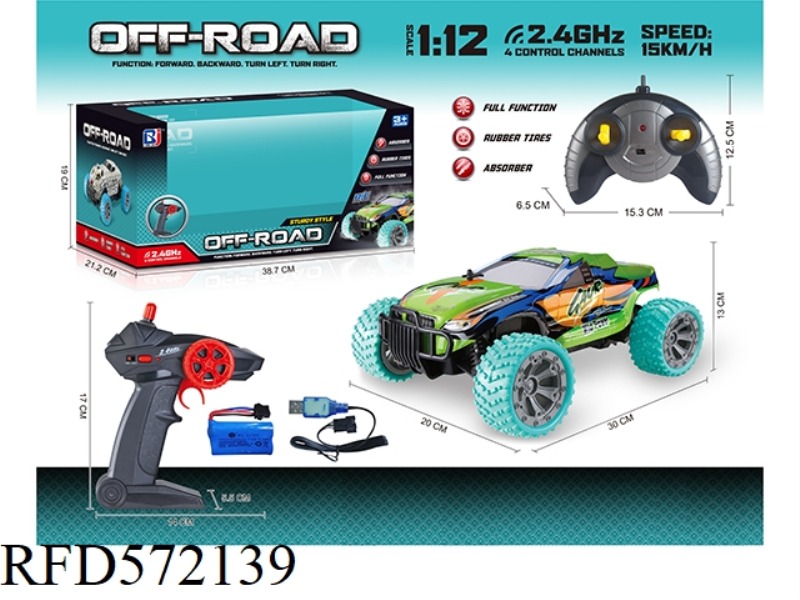 1:12  2.4G FOUR-WAY REMOTE CONTROL HIGH-SPEED CAR