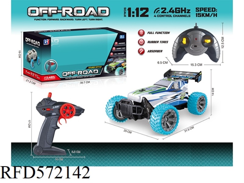 1:12  2.4G FOUR-WAY REMOTE CONTROL HIGH-SPEED CAR