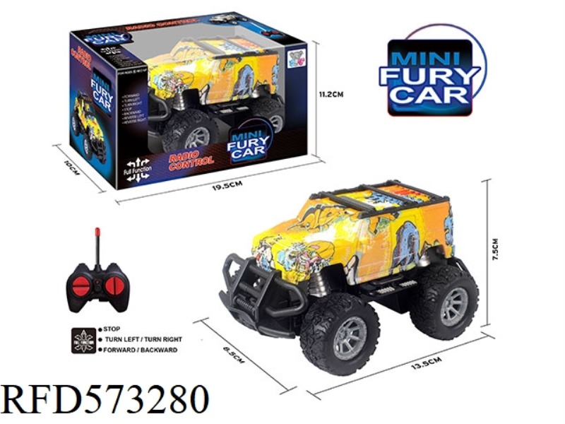 27MHZ 1:43MINI FOUR-PASS LIGHT REMOTE CONTROL CAR