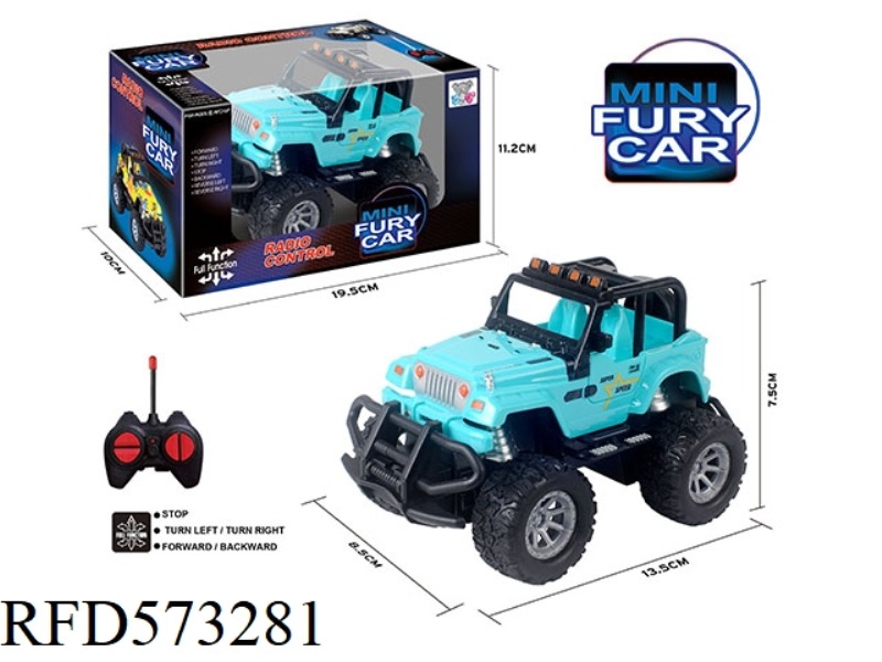 27MHZ 1:43MINI FOUR-PASS LIGHT REMOTE CONTROL CAR