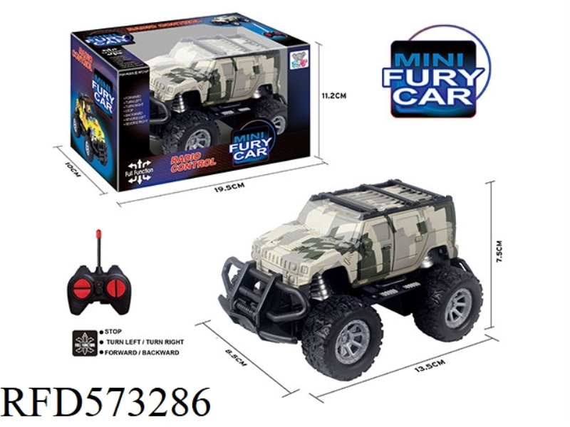 27MHZ 1:43MINI FOUR-PASS LIGHT REMOTE CONTROL CAR