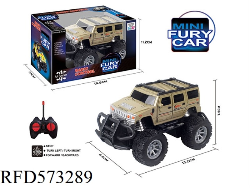 27MHZ 1:43MINI FOUR-PASS LIGHT REMOTE CONTROL CAR