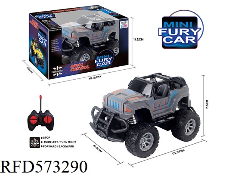 27MHZ 1:43MINI FOUR-PASS LIGHT REMOTE CONTROL CAR