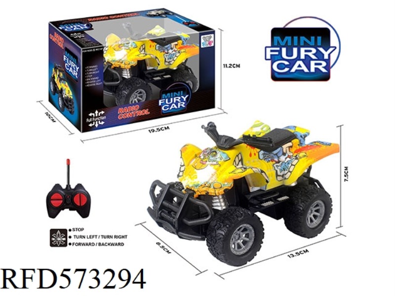 27MHZ 1:43MINI FOUR-PASS LIGHT REMOTE CONTROL CAR