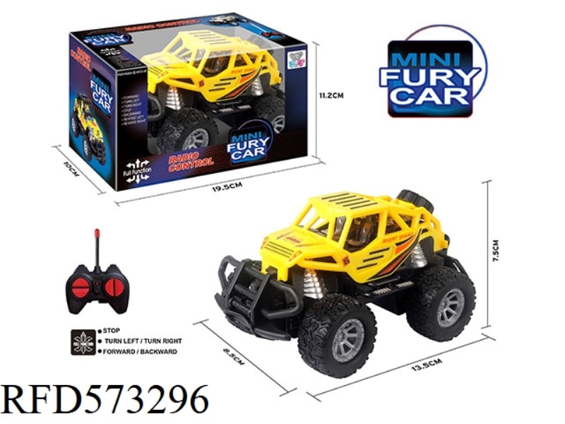 27MHZ 1:43MINI FOUR-PASS LIGHT REMOTE CONTROL CAR
