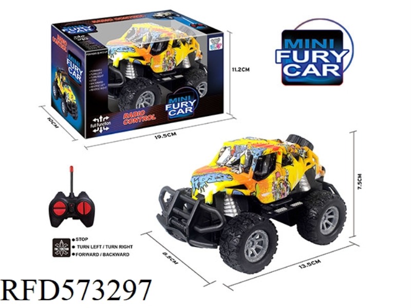 27MHZ 1:43MINI FOUR-PASS LIGHT REMOTE CONTROL CAR