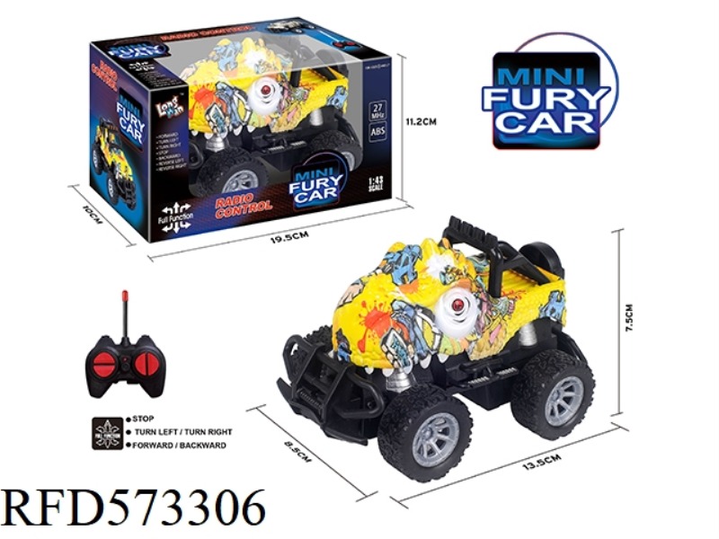 27MHZ 1:43MINI FOUR-PASS LIGHT REMOTE CONTROL CAR