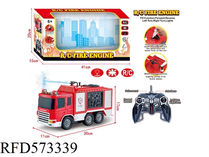 6 REMOTE CONTROL FIRE ENGINE