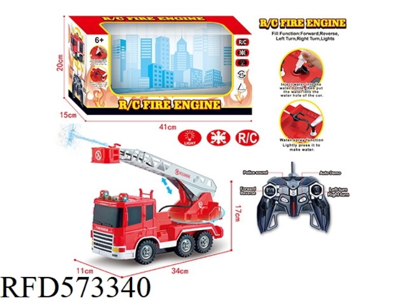 6 REMOTE CONTROL FIRE ENGINE