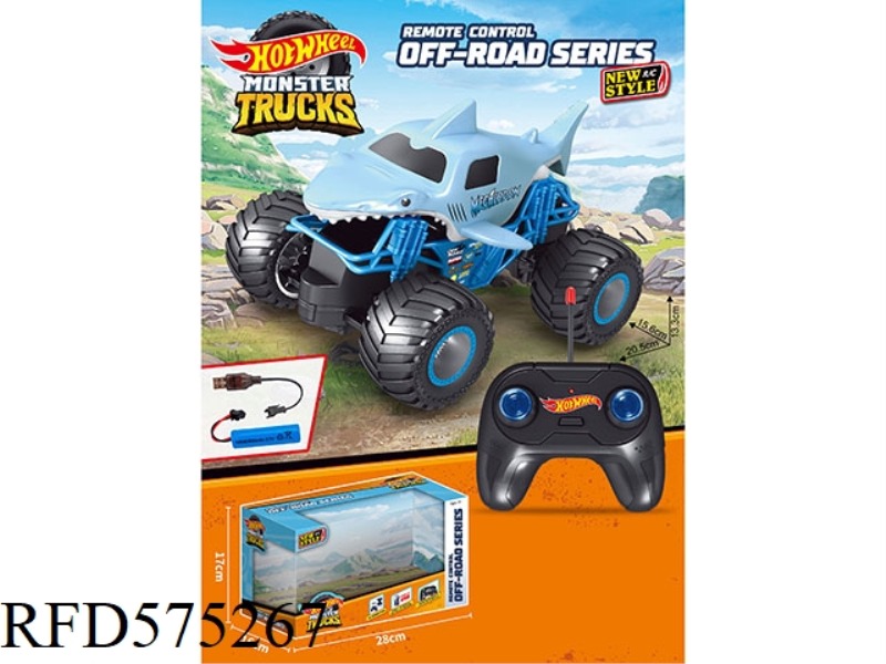 1:20 SHARK BIGFOOT REMOTE CONTROL CAR (ELECTRIC INCLUDED)