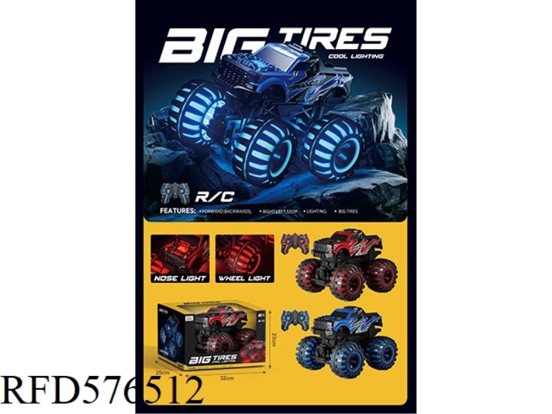 2.4G 1:12 FOUR-WHEEL BIGFOOT WITH LIGHTS (ELECTRIC INCLUDED)