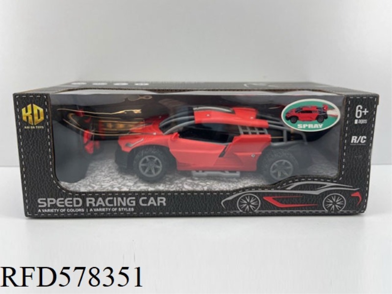 1:24 REMOTE CONTROL SKELETON CAR (ONE-CLICK DOOR OPENING. SPRAY) TRI-COLOR MIX