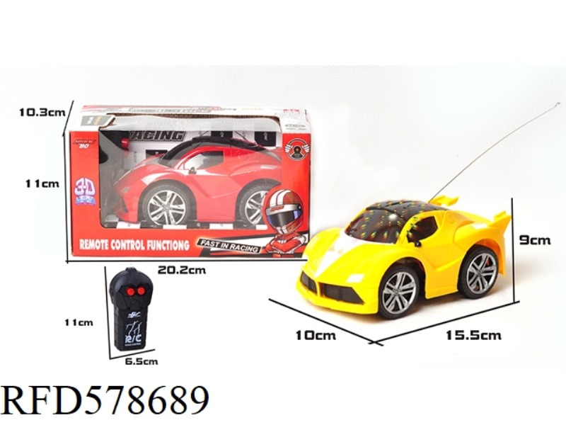 1:24 TWO WAYS FERRARI REMOTE CONTROL SIMULATION CAR 3D LIGHTING