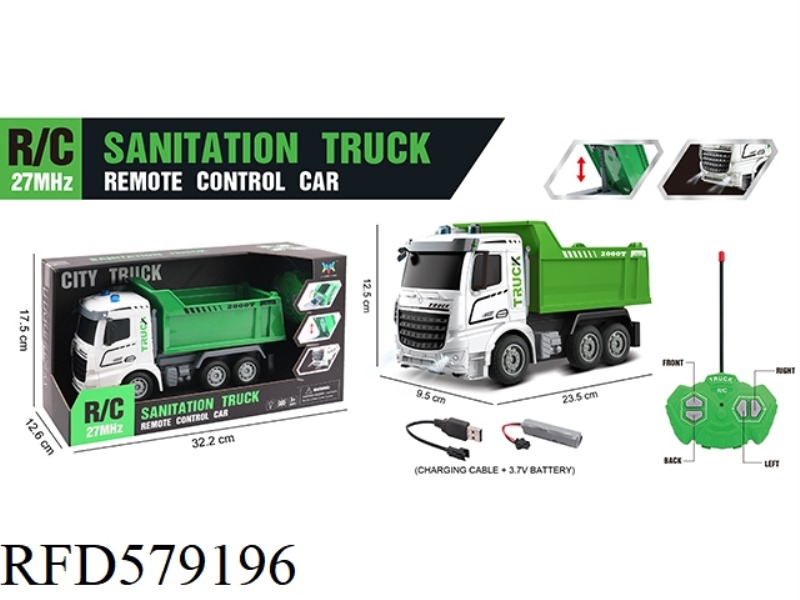 FOUR-WAY REMOTE CONTROL WITH LIGHT SANITATION CAR