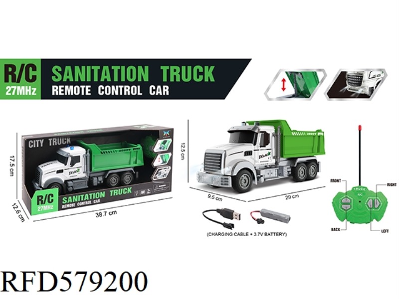 FOUR-WAY REMOTE CONTROL WITH LIGHT SANITATION CAR