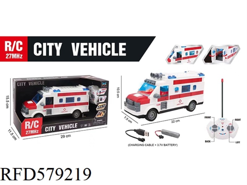 4 REMOTE CONTROL AMBULANCE WITH LIGHTS