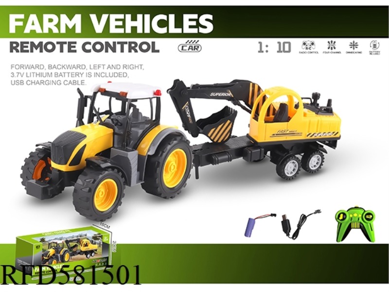 1: 10 27 MHZ FOUR-WAY FARMER CAR (INCLUDING ELECTRICITY)