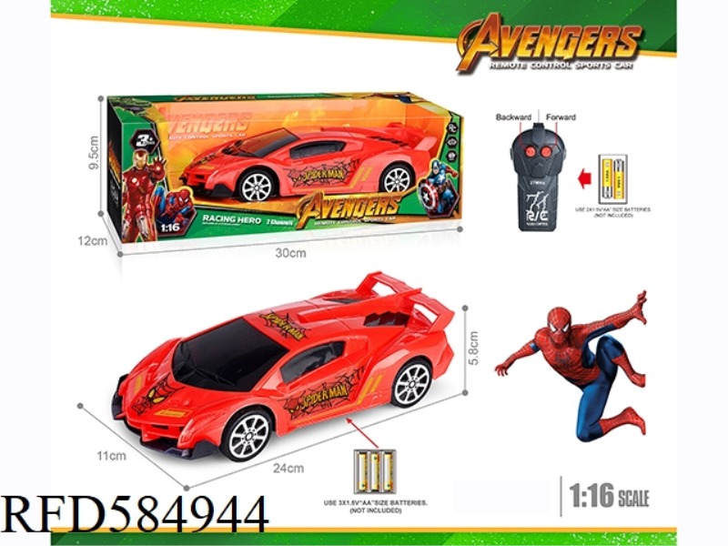27MHZ 1:16 TWO-WAY SPIDER-MAN LAMBORGHINI REMOTE CONTROL CAR (EXCLUDING ELECTRICITY)