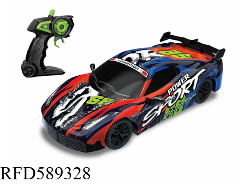 '1：16 2.4G 4CH RC LEV PVC COVER RACING CAR(4*AA FOR CAR AND 2*AA FOR CONTROLLER NOT INCLUDED)