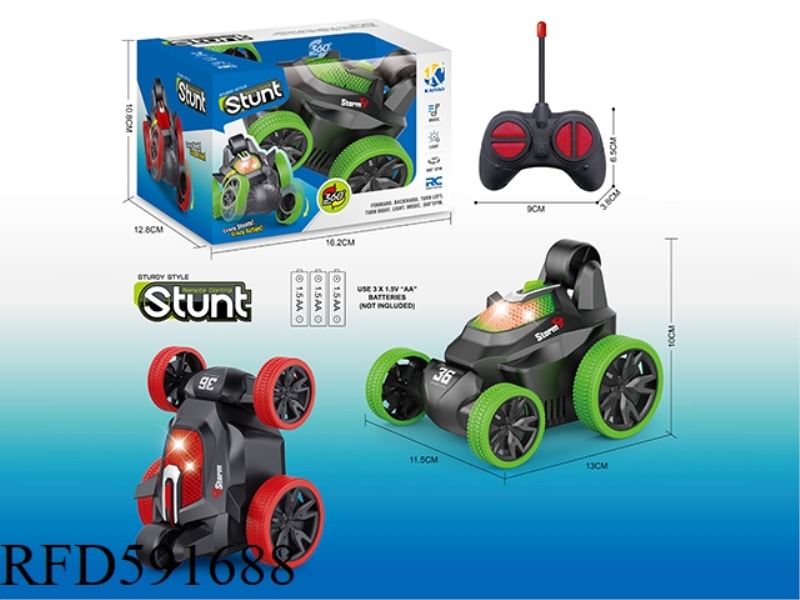 FOUR-WAY REMOTE CONTROL CAR STUNT DUMPER (WITH LIGHT)