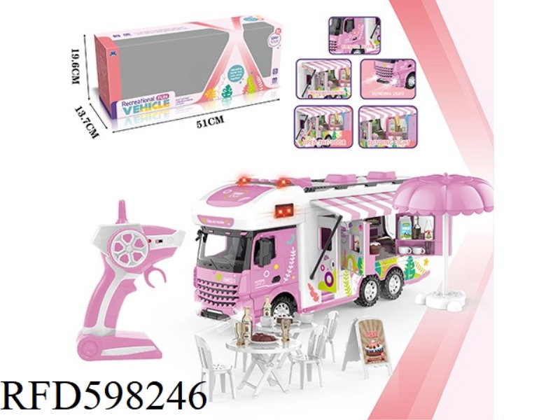 2.4G PINK SHORT HEAD MOTORHOME - SUNSHINE TOUR