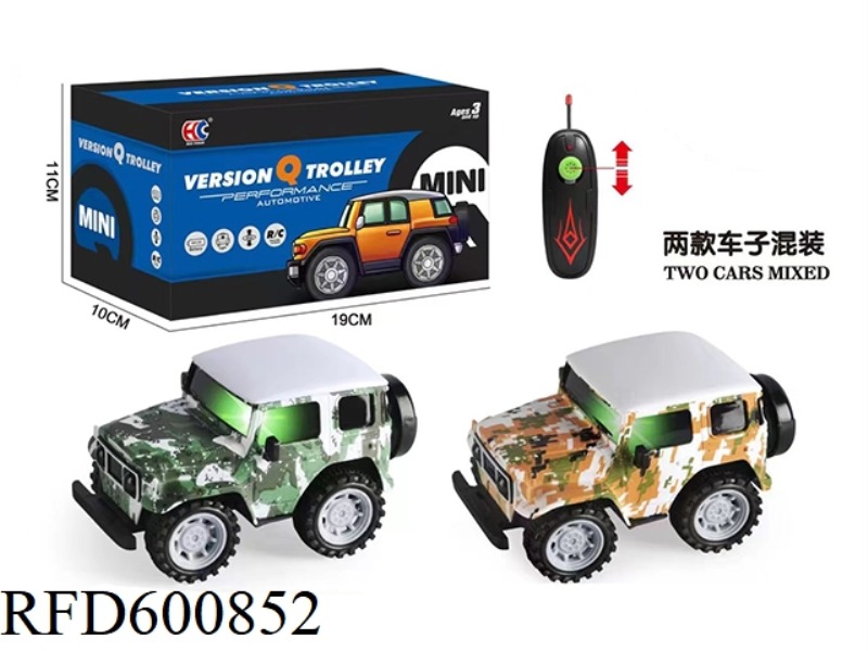 MINI VERSION OF TOYOTA FJ40 2-PASS CAMOUFLAGE REMOTE CONTROL CAR