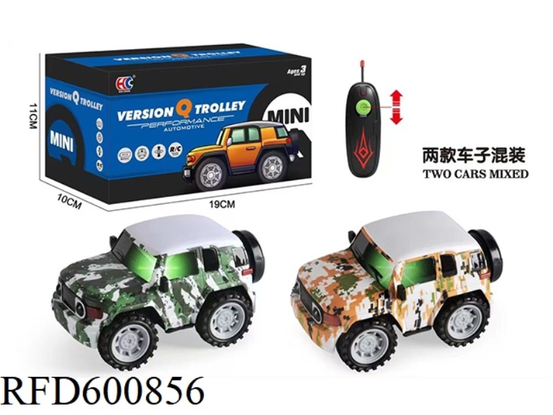 MINI VERSION OF TOYOTA FJ41 TWO-PASS CAMOUFLAGE REMOTE CONTROL CAR