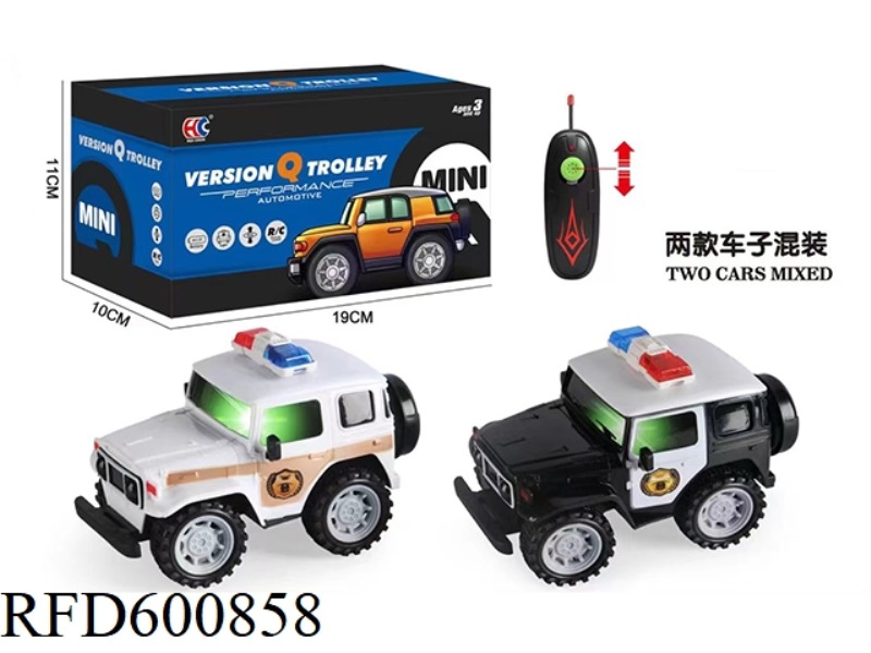 MINI VERSION OF TOYOTA FJ40 2-WAY REMOTE CONTROL POLICE CAR