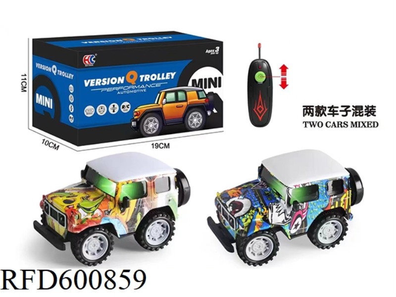 MINI VERSION OF TOYOTA FJ40 2-WAY GRAFFITI REMOTE CONTROL CAR