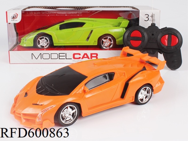 FOUR WAYS 1:18 LAMBORGHINI POISON LIGHT SIMULATION REMOTE CONTROL CAR