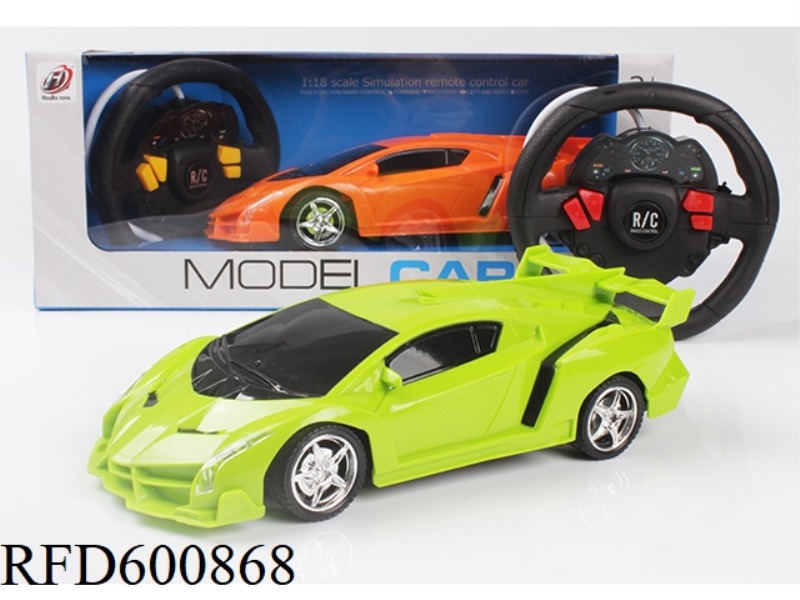 FOUR WAYS 1:18 LAMBORGHINI POISON LIGHT SIMULATION REMOTE CONTROL CAR