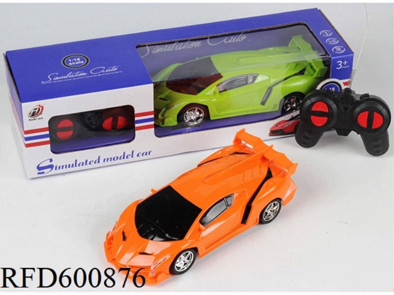 FOUR WAYS 1:18 LAMBORGHINI POISON LIGHT SIMULATION REMOTE CONTROL CAR